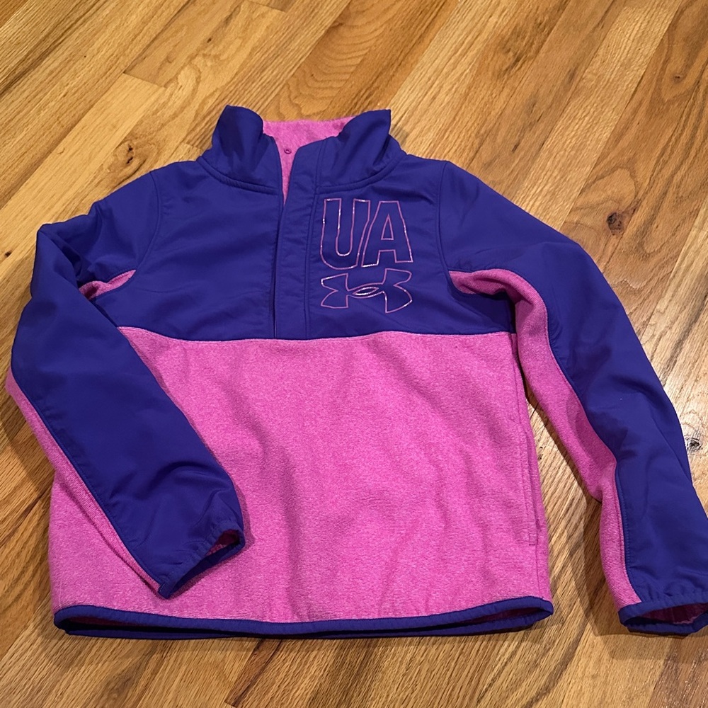 Under Armour | Purple and Pink Coldgear 1/2 Snap Fleece